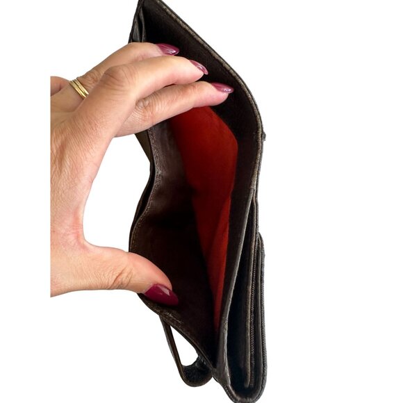 BULGARI Vintage Fabric Leather Logo Snap Wallet - Picture 7 of 11